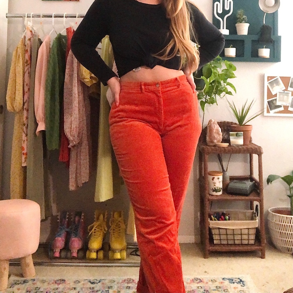 Vintage Ralph Lauren orange Corduroy pants